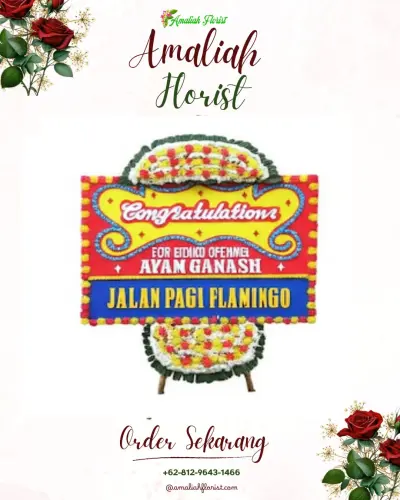 Bunga Papan Congratulation di Batu Putuk